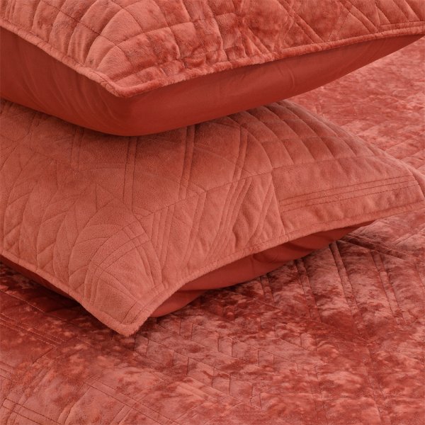 Σετ Κουβερλί Υπέρδιπλο Manta Red Lino Home