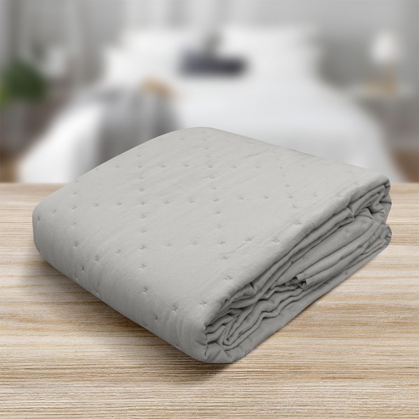 Κουβερλί Υπέρδιπλο Lipe Gray Lino Home