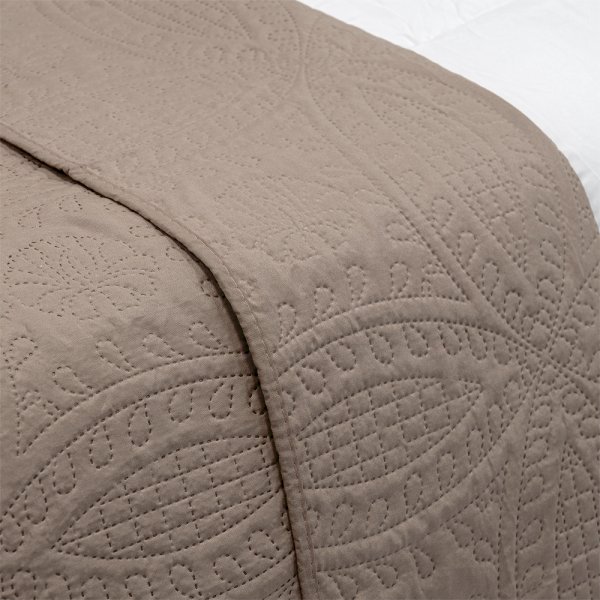 Κουβερλί Υπέρδιπλο Ligero Mocca Lino Home