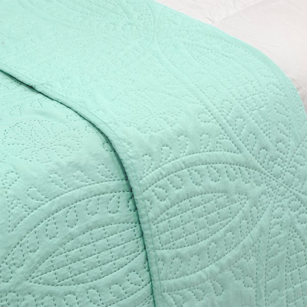 Κουβερλί Υπέρδιπλο Ligero Mint Lino Home