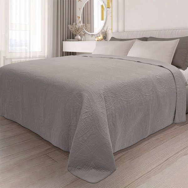 Κουβερλί Υπέρδιπλο Ligero Dark Lilac Lino Home