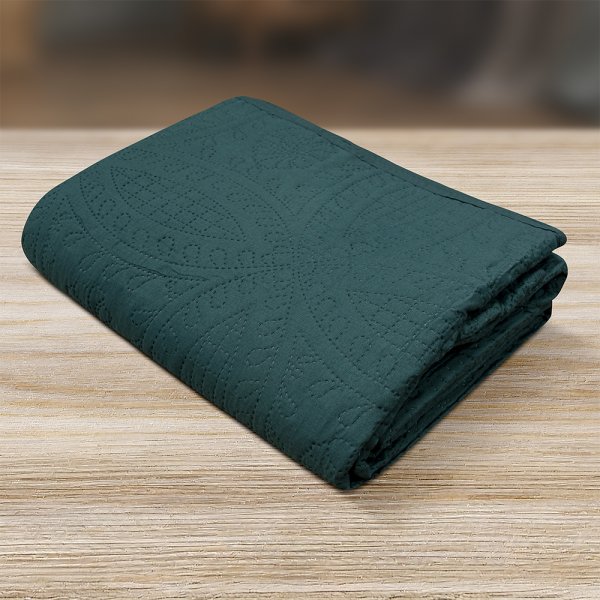 Κουβερλί Υπέρδιπλο Ligero Green Lino Home
