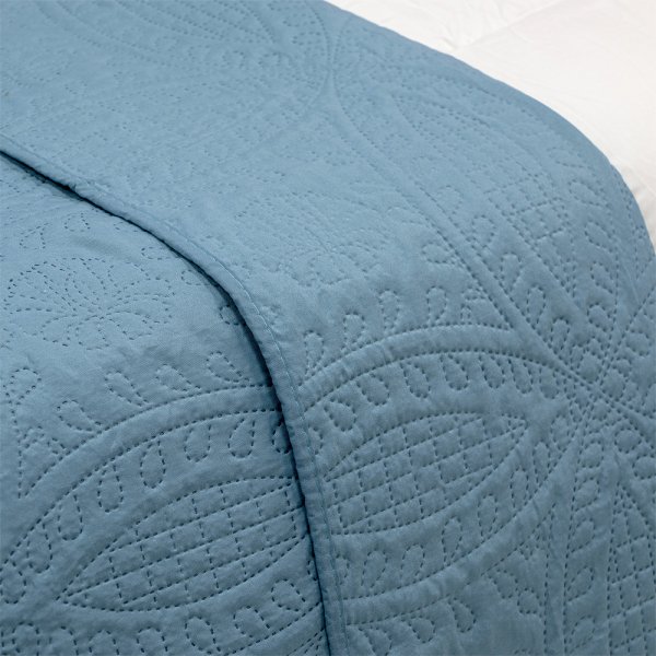 Κουβερλί Υπέρδιπλο Ligero Light Petrol Lino Home