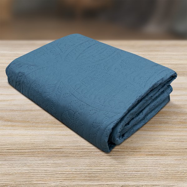 Κουβερλί Υπέρδιπλο Ligero Dark Petrol Lino Home