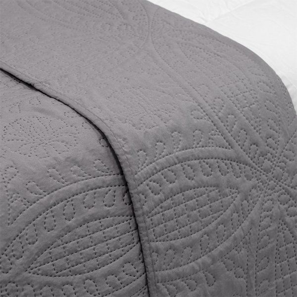 Κουβερλί Υπέρδιπλο Ligero Gray Lino Home