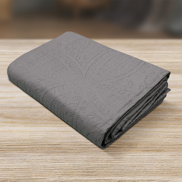 Κουβερλί Υπέρδιπλο Ligero Gray Lino Home