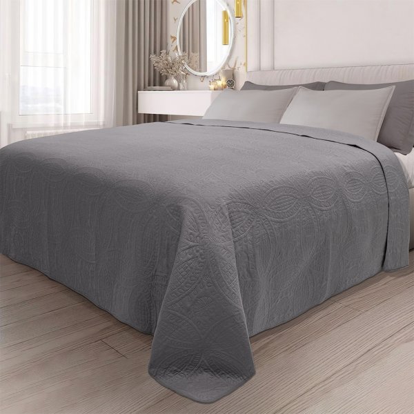 Κουβερλί Υπέρδιπλο Ligero Gray Lino Home