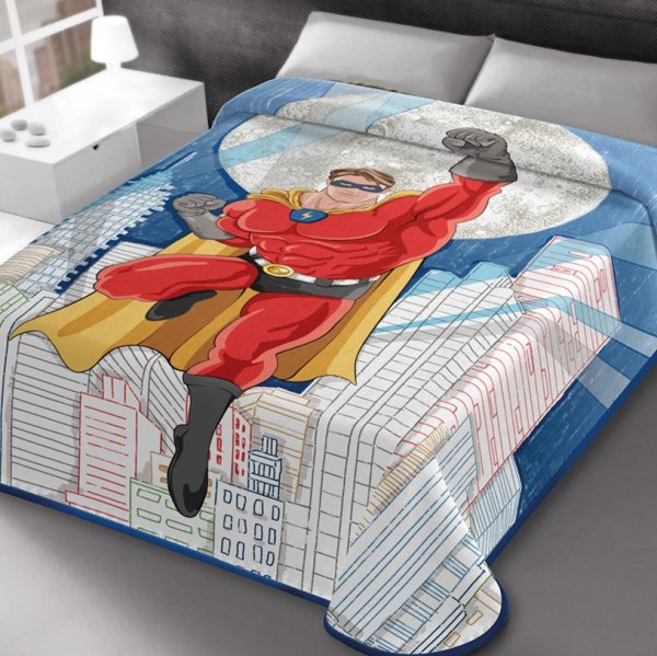 Κουβέρτα Βελουτέ Μονή Ster 324 Blue Belpla