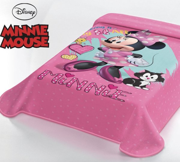 Κουβέρτα Βελουτέ Μονή Minnie Mouse Disney Belpla