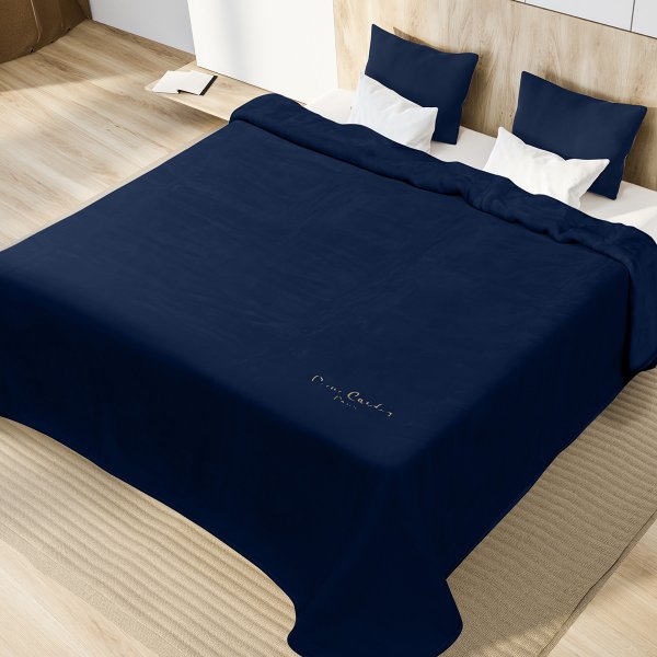 Κουβέρτα Βελουτέ Υπέρδιπλη 545/9 Navy Blue Pierre Cardin