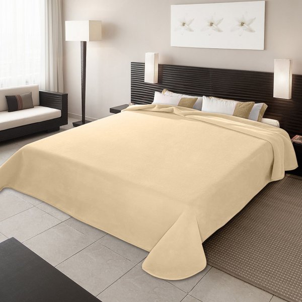 Κουβέρτα Βελουτέ Μονή Ster Off White Belpla