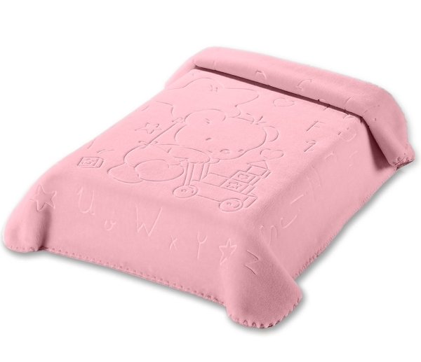 Κουβέρτα Βελουτέ Κούνιας 521 Pink Belpla