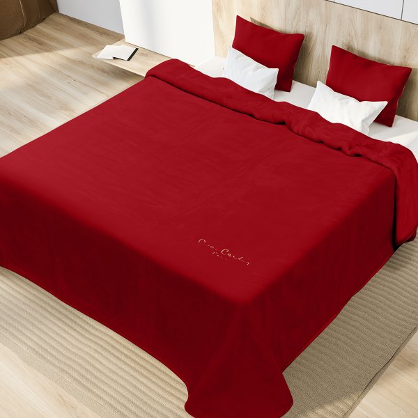 Κουβέρτα Βελουτέ Μονή 545/34 Red Pierre Cardin
