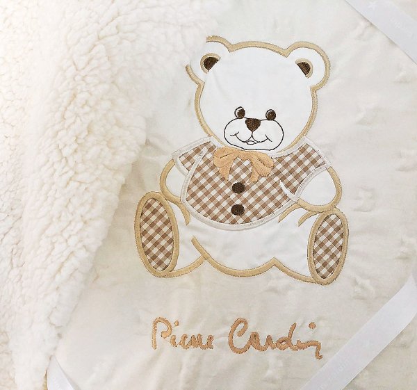Κουβέρτα Fleece Κούνιας Teddy Beige Pierre Cardin