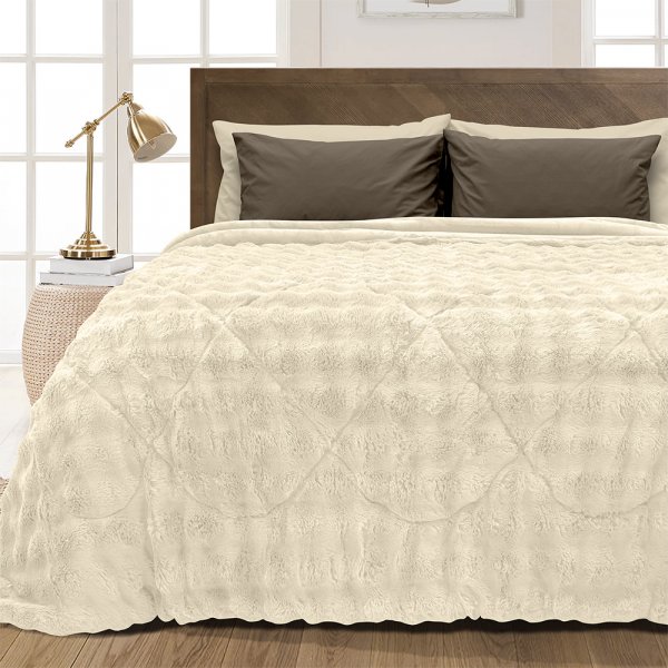 Κουβερτοπάπλωμα Μονό Conilio Ecru Lino Home