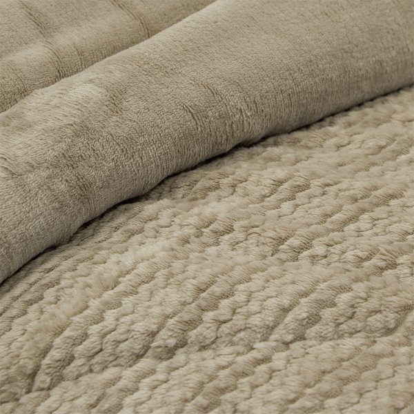 Κουβερτοπάπλωμα Υπέρδιπλο Stacy Taupe Lino Home