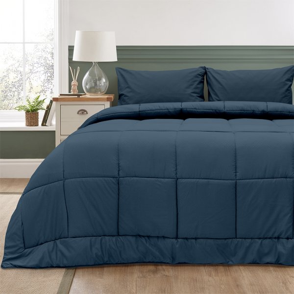 Πάπλωμα Μονό Colcha Blue Lino Home