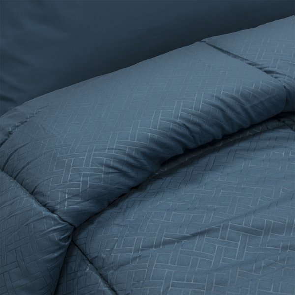 Πάπλωμα Υπέρδιπλο Colcha Blue Lino Home