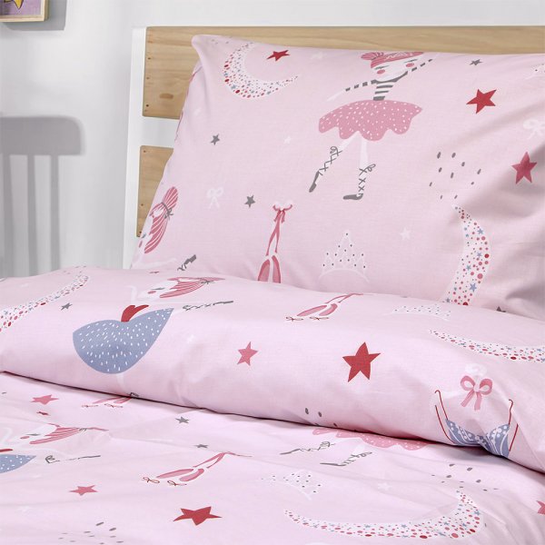 Σετ Πάπλωμα Μονό Dreamy Dancers Pink Lino Home