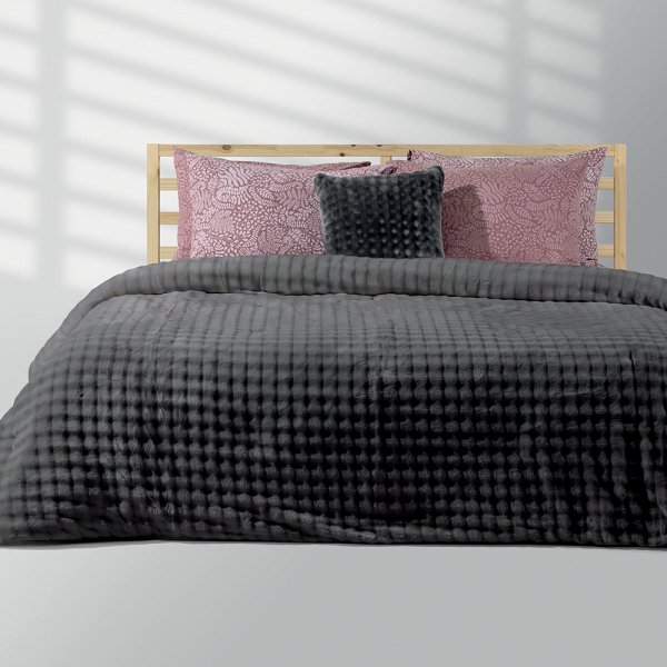 Κουβερτοπάπλωμα Υπέρδιπλο Kvall Γκρι Lino Home