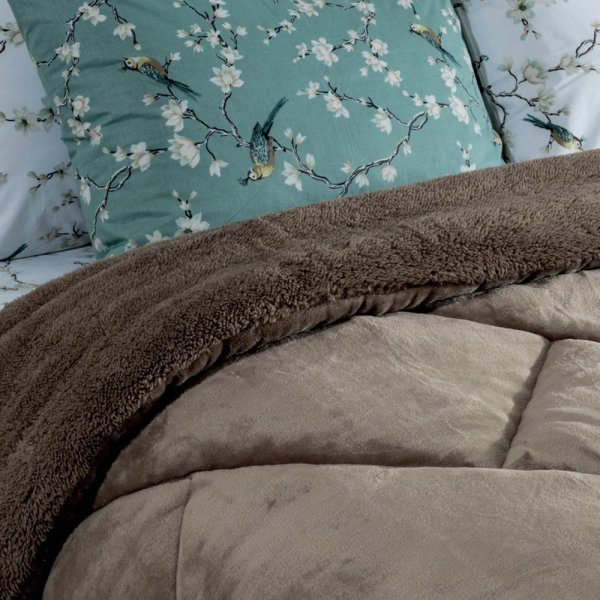 Κουβερτοπάπλωμα Υπέρδιπλο Erba Μπεζ Lino Home