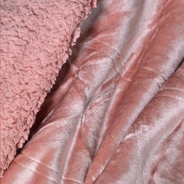 Κουβέρτα Fleece Υπέρδιπλη New Ferry Emb Dark Pink Lino Home