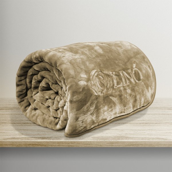 Κουβέρτα Βελουτέ Υπέρδιπλη Vellut Mocca Lino Home