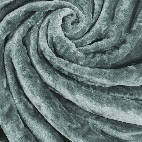 Κουβέρτα Βελουτέ Υπέρδιπλη Vellut Mint Lino Home