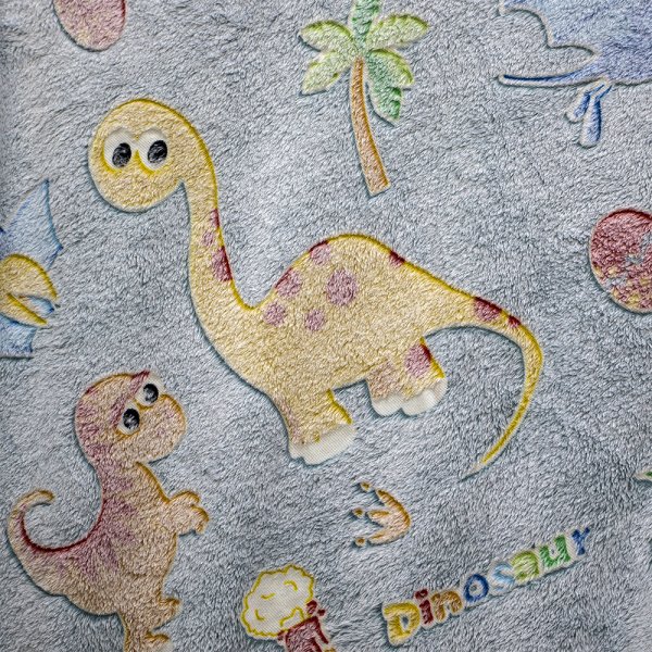 Φωσφοριζέ Κουβέρτα Fleece Sherpa Μονή Volcano Gray-Ciel Lino Home