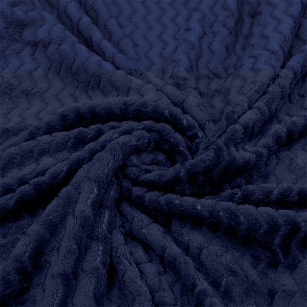 Κουβέρτα Fleece Υπέρδιπλη Pelusa Dark Blue Lino Home