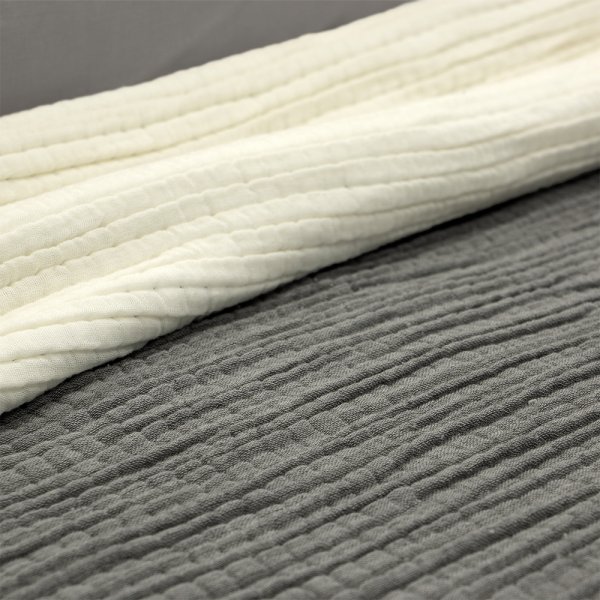 Κουβερτόριο Υπέρδιπλο Lasy Gray Lino Home