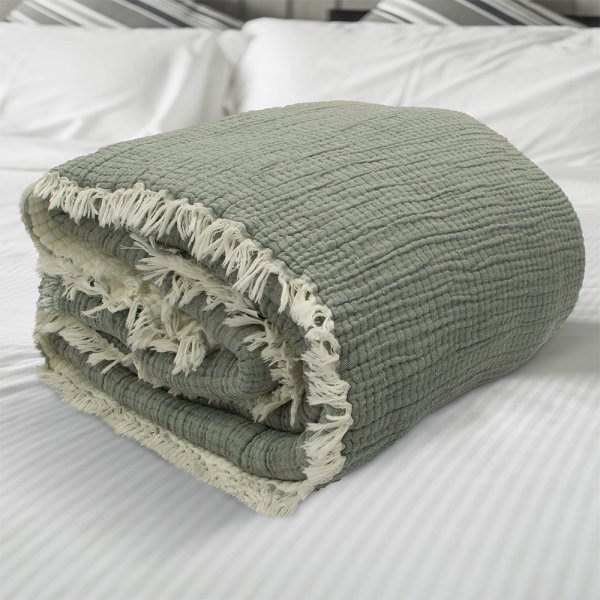 Κουβερτόριο Υπέρδιπλο Lasy Khaki Lino Home