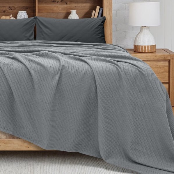 Κουβέρτα Πικέ Γίγας Cocoon Γκρι Lino Home