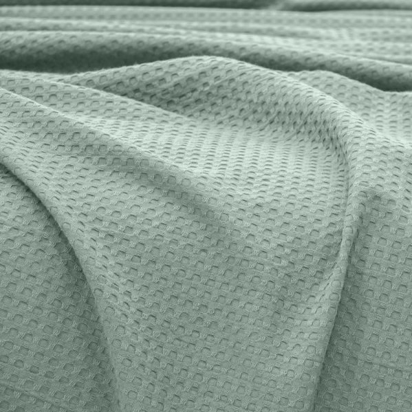 Κουβέρτα Πικέ Υπέρδιπλη Cocoon Μέντα Lino Home