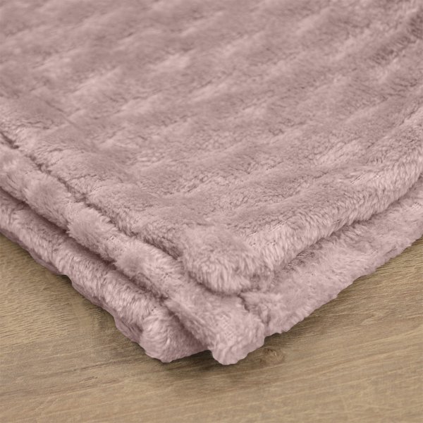 Κουβέρτα Fleece Μονή Lofti Λιλά Lino Home