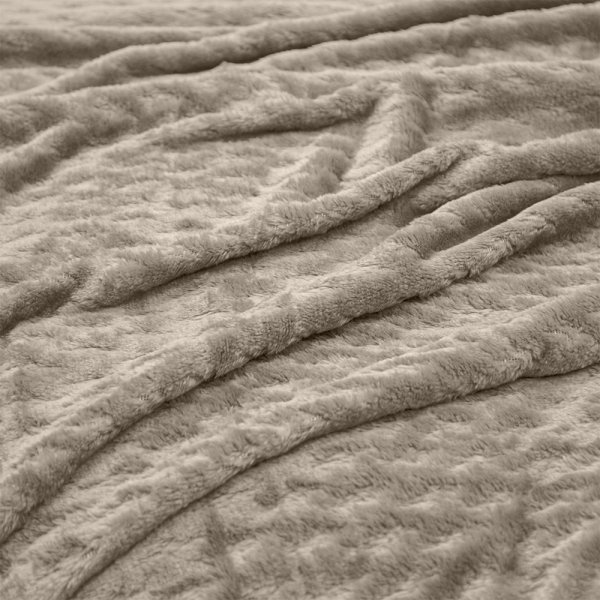 Κουβέρτα Fleece Υπέρδιπλη Lofti Taupe Lino Home