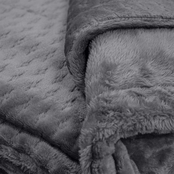 Κουβέρτα Fleece Μονή Sherpa Lofti Γκρι Lino Home