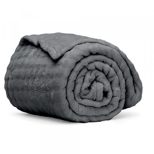 Κουβέρτα Fleece Υπέρδιπλη Kvall Γκρι Lino Home