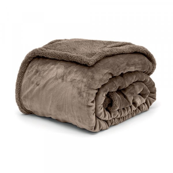 Κουβέρτα Fleece Μονή Erba Μπεζ Lino Home
