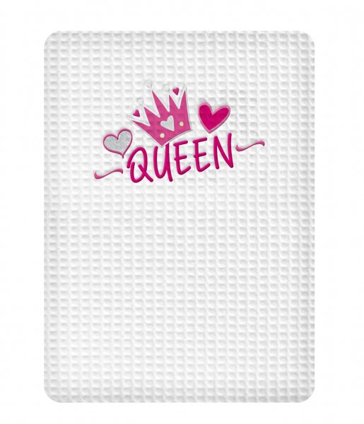 Κουβέρτα Πικέ Κούνιας Queen White Adam Home