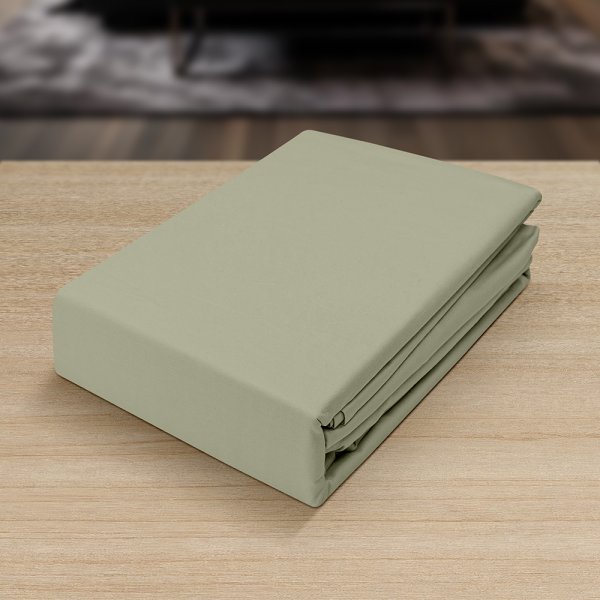 Σετ Σεντόνια Υπέρδιπλα Basico Green Lino Home