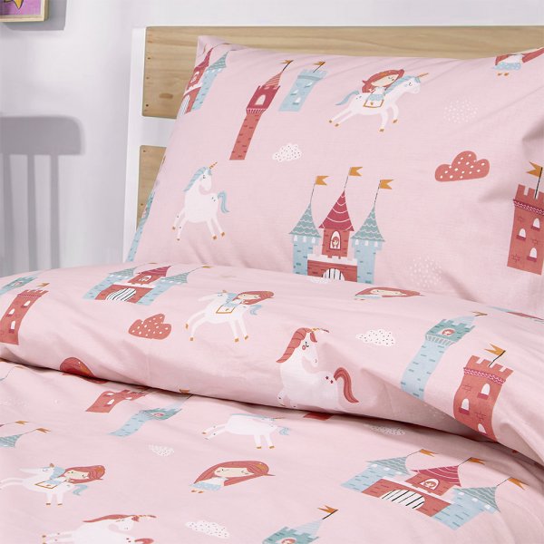 Σετ Σεντόνια Μονά Cloud Kingdom Pink Lino Home
