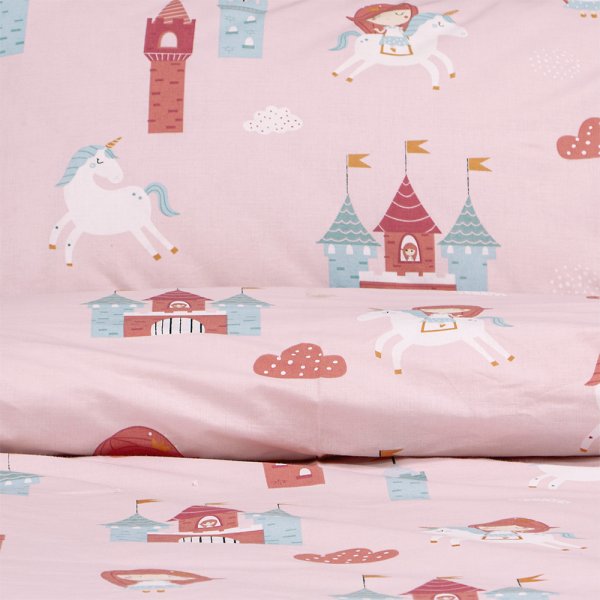 Σετ Σεντόνια Μονά Cloud Kingdom Pink Lino Home