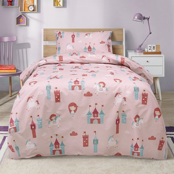 Σετ Σεντόνια Μονά Cloud Kingdom Pink Lino Home