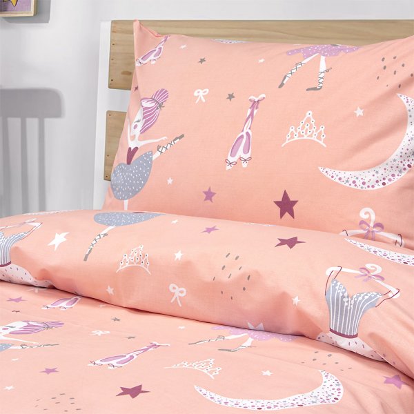 Σετ Σεντόνια Μονά Dreamy Dancers Coral Lino Home