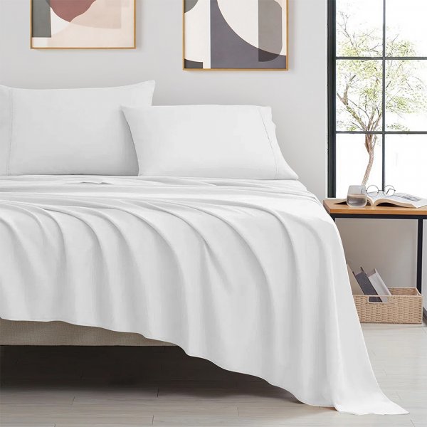 Σετ Σεντόνια Γίγας Silente White Lino Home