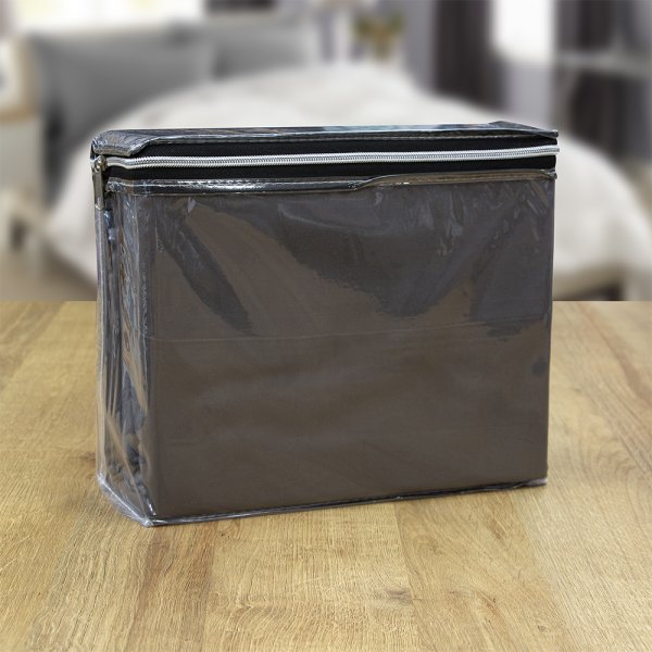 Σετ Σεντόνια Γίγας Silente Dark Gray Lino Home