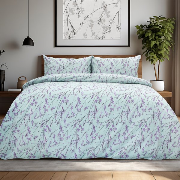 Σετ Σεντόνια Μονά Amandes Λιλά Lino Home