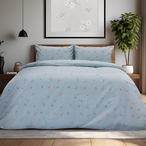 Σετ Σεντόνια Υπέρδιπλα Diminuto Μέντα Lino Home