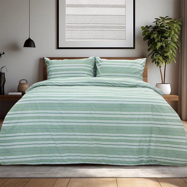 Σετ Σεντόνια Υπέρδιπλα Carril Λαδί Lino Home